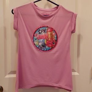 Girls Shopkins short sleeve tee w/ flip sequiens